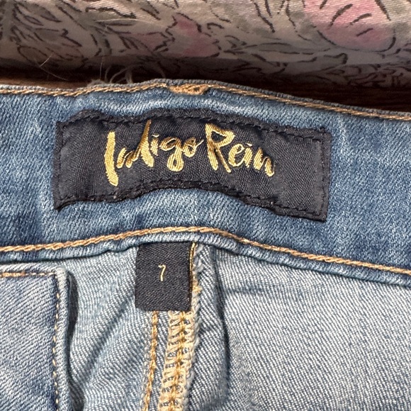 Indigo Rein Light Blue Distressed Skinny Jeans - Picture 3 of 5